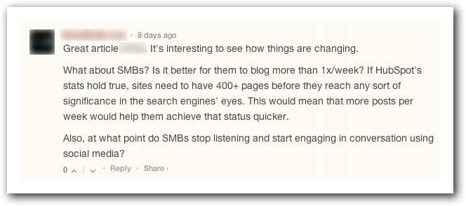 Scour blog comments for more content writing opportunities