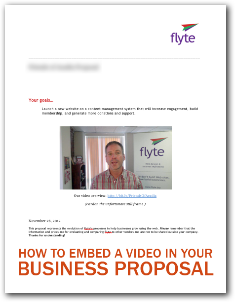 How to Embed a Video In Your Business Proposal