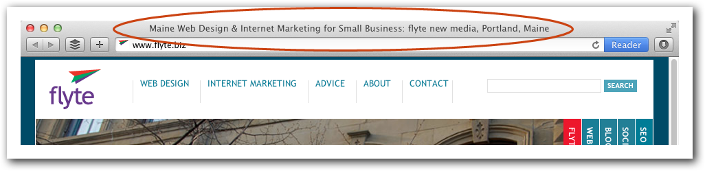 flyte's home page title