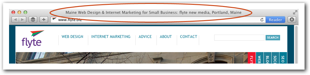 flyte's home page title 