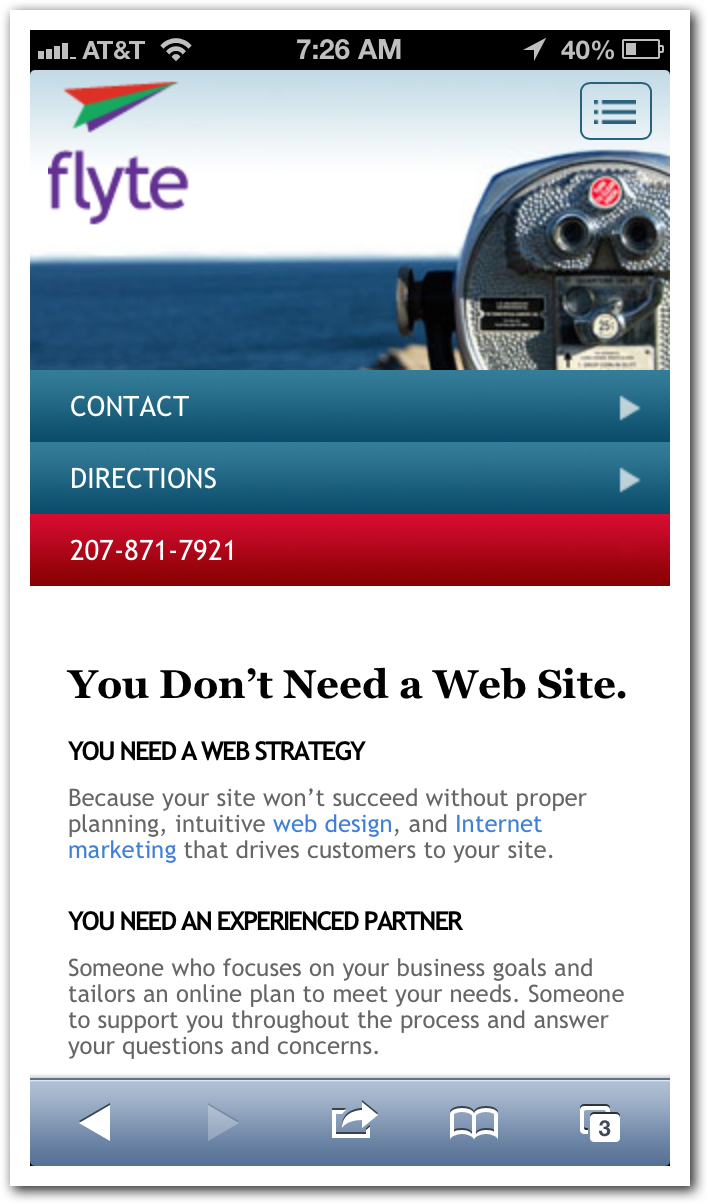 Mobile Site with WP-Touch