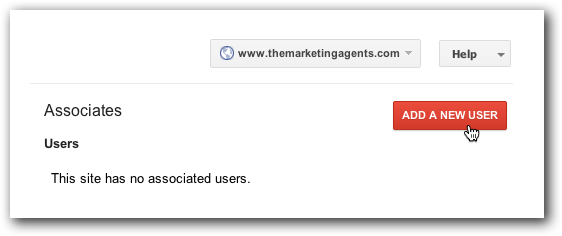 Add a New User in Google Webmaster Tools
