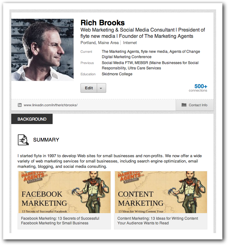 SlideShare Embedded In LinkedIn Profile