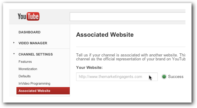 YouTube Associated Website